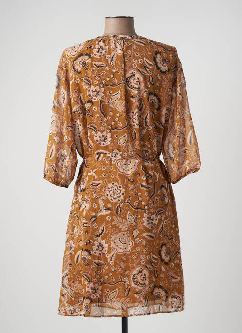 Robe mi-longue jaune IKKS pour femme