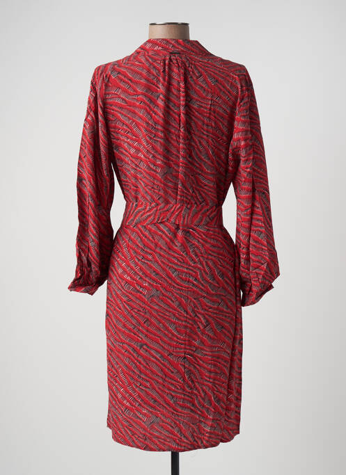 Robe mi-longue rouge ONE STEP pour femme