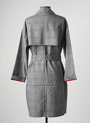 Trench tissage popeline sans capuche gris I.CODE (By IKKS) femme