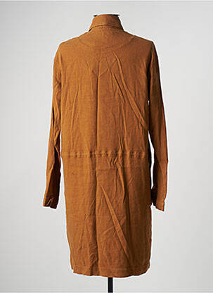 Robe mi-longue manches longues manches longues marron I.CODE (By IKKS) femme