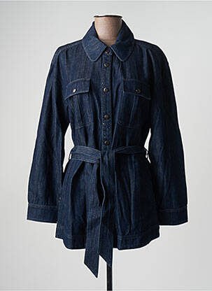 Veste casual col chemisier bleu I.CODE (By IKKS) femme