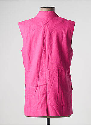Veste casual col tailleur rose IKKS femme