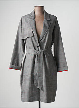 Trench gris I.CODE (By IKKS) pour femme