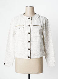 Veste casual coupe droite beige ONE STEP femme