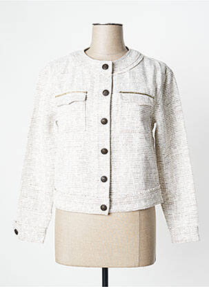 Veste casual coupe droite beige ONE STEP femme