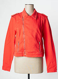 Veste casual coupe droite rouge ONE STEP femme