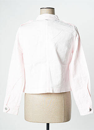 Veste casual coupe droite rose IKKS femme