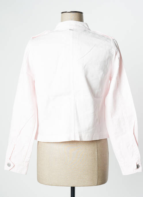 Veste casual coupe droite rose IKKS femme