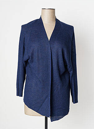 Gilet manches longues manches 3/4 bleu SANDWICH femme