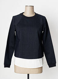 Sweat-shirt stretch manches longues noir SANDWICH femme