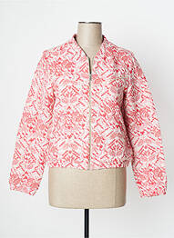 Blouson col v rouge ONE STEP femme