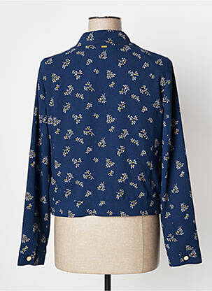Veste casual col chemisier bleu I.CODE (By IKKS) femme