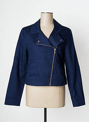 Veste casual epaulette bleu ONE STEP femme
