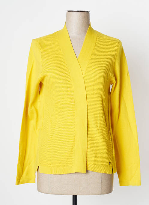 Gilet manches longues stretch jaune SANDWICH femme