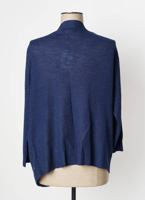 Gilet manches longues bleu SANDWICH pour femme