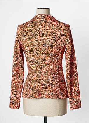 Blazer finition intérieure biaisée orange ONE STEP femme