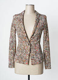 Blazer finition intérieure biaisée marron ONE STEP femme