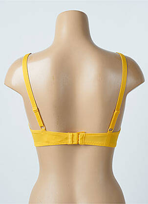 Soutien-gorge tissage dentelle haut soutien-gorge emboitant jaune DAMART femme