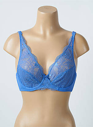 Soutien-gorge tissage dentelle bralettes bleu DAMART femme