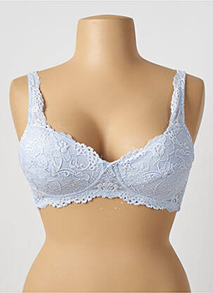 Soutien-gorge sans armature haut soutien-gorge balconnet bleu DAMART femme