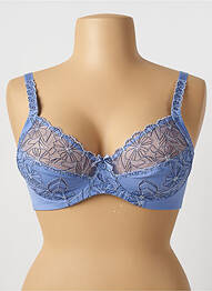Soutien-gorge broderie haut soutien-gorge emboitant bleu DAMART femme