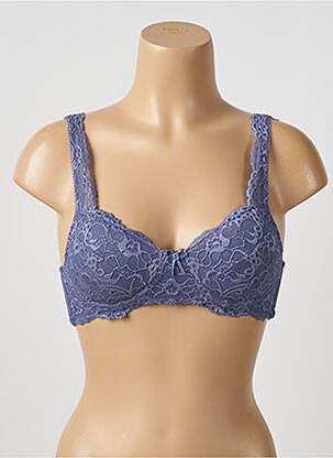 Soutien-gorge tissage dentelle haut soutien-gorge emboitant violet DAMART femme