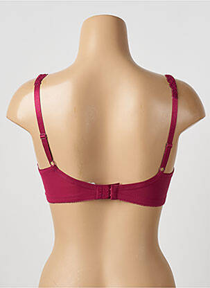 Soutien-gorge tissage dentelle haut soutien-gorge emboitant rouge DAMART femme