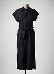 Robe longue manches courtes manches courtes noir MARC AUREL femme