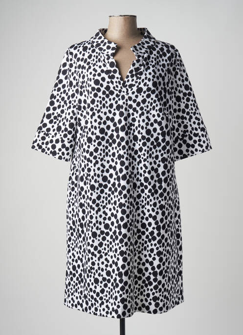 Robe mi-longue manches 3/4 manches 3/4 noir AIRFIELD femme