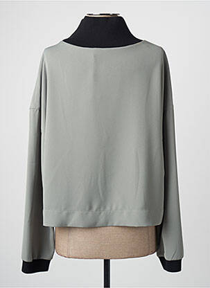 Top coupe fluide manches longues vert MARC AUREL femme