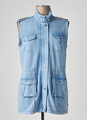 Veste casual coupe cintrée bleu ANANKE femme