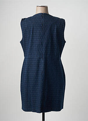 Robe mi-longue coupe fluide sans manche bleu ANANKE femme
