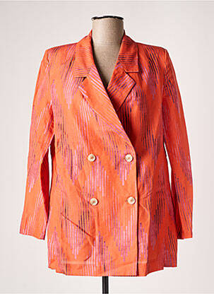 Blazer manches longues orange ALHAN femme