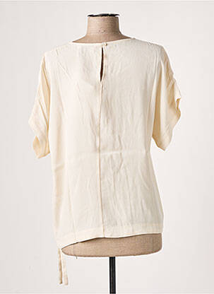 Blouse manches courtes manches courtes beige SIGNE NATURE femme