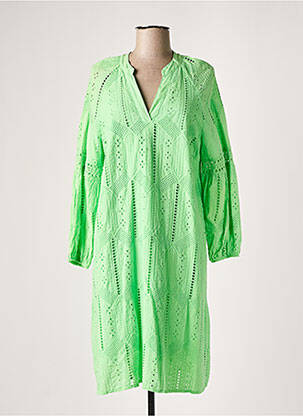 Robe mi-longue vert SIGNE NATURE pour femme