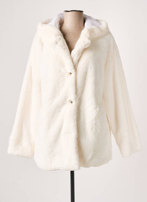 Manteau court blanc AGATHE & LOUISE pour femme