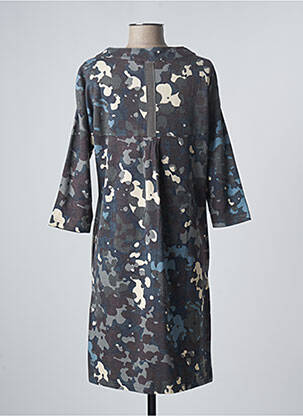 Robe mi-longue manches 3/4 manches 3/4 gris BETTY BARCLAY femme