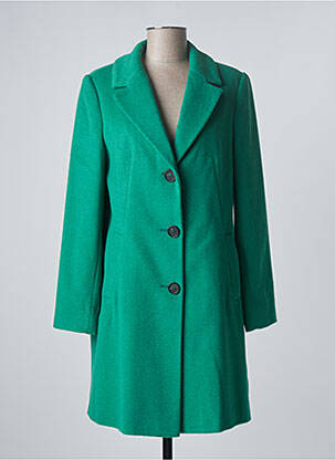 Manteau long coupe droite sans capuche vert BETTY BARCLAY femme