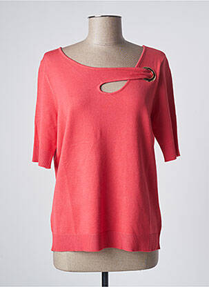 Pull coupe cintrée manches courtes rose BETTY BARCLAY femme