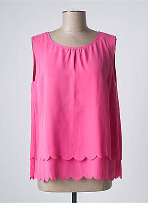 Blouse col rond sans manche rose BETTY BARCLAY femme
