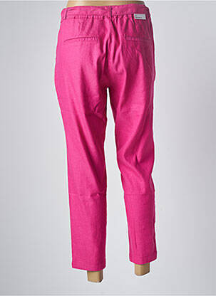 Pantalon 7/8 taille élastique taille normale rose PARA MI femme