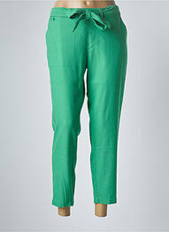Pantalon 7/8 taille élastique taille normale vert PARA MI femme