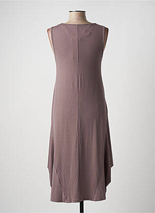 Robe mi-longue sans manche sans manche marron G!OZE femme