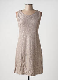 Robe mi-longue sans manche sans manche beige CREAM femme