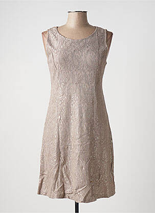 Robe mi-longue sans manche sans manche beige CREAM femme