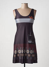 Robe courte sans manche sans manche noir VOLT DESIGN femme