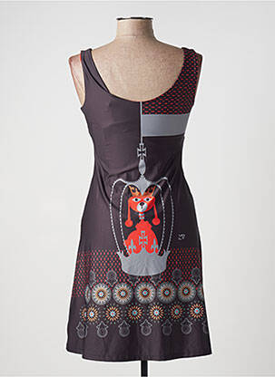 Robe courte sans manche sans manche noir VOLT DESIGN femme