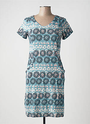 Robe courte manches courtes manches courtes bleu WHITE STUFF femme