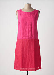 Robe mi-longue sans manche sans manche rose RIVIERES DE LUNE femme