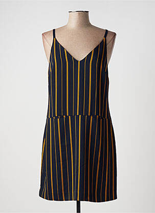 Robe courte col v fines bretelles bleu NICE THINGS femme